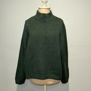 Old Navy Dark Green Mock-neck Sweater